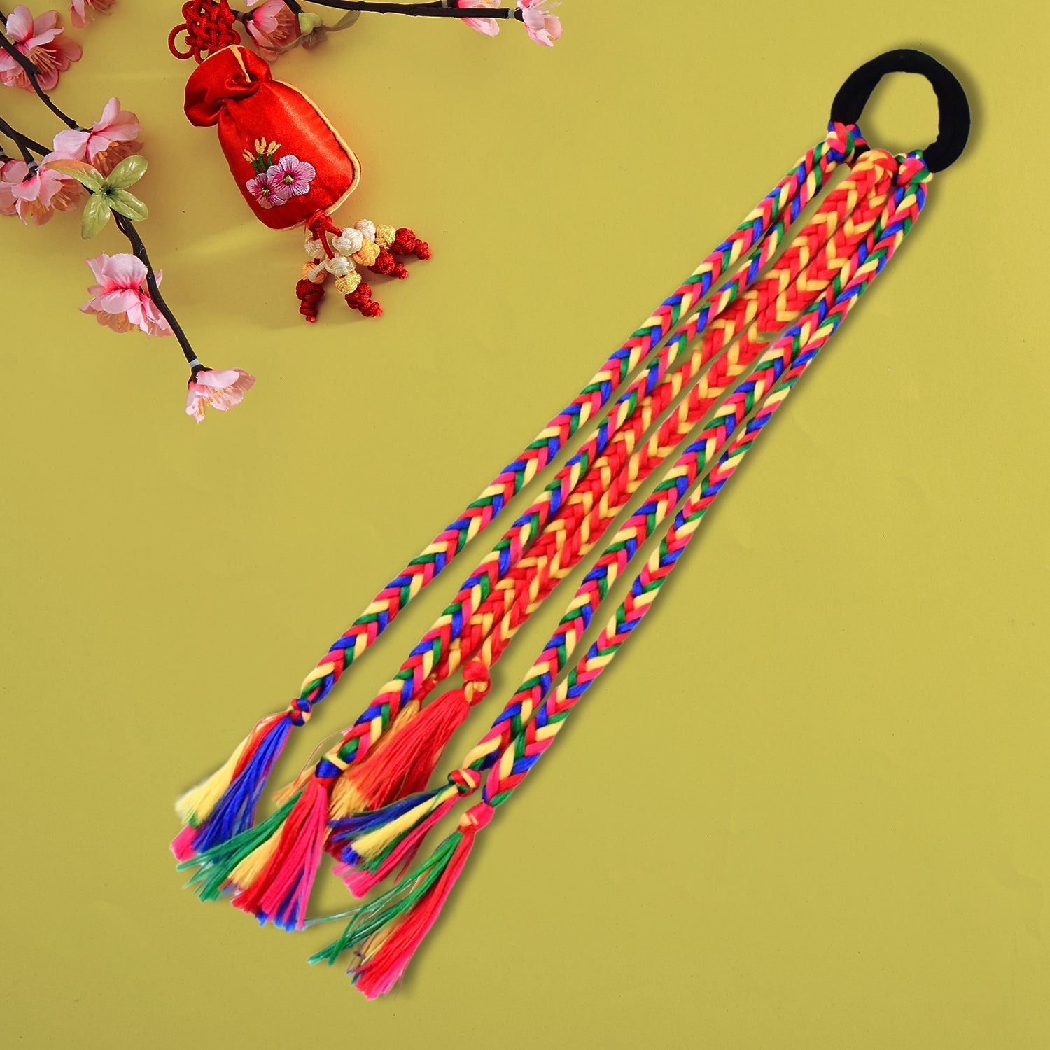 Multicolor Braided Hair Extension Multicolor Braided Hair Extension